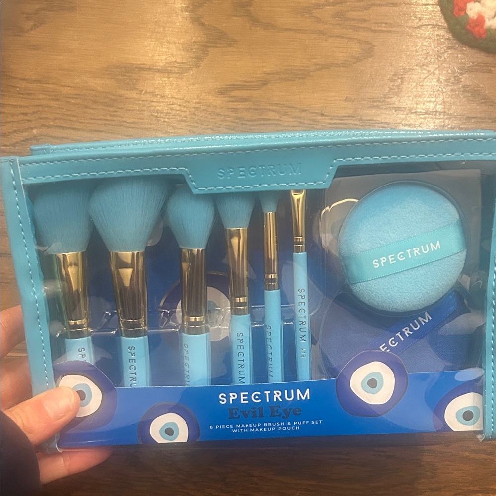 Spectrum Blue Makeup Brush Set